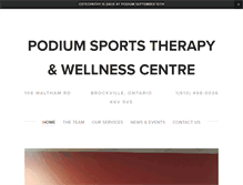 Tablet Screenshot of podiumsports.ca